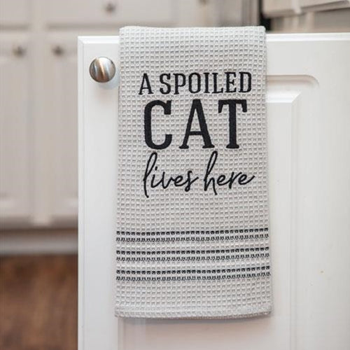 Spoiled Cat Hand Towel